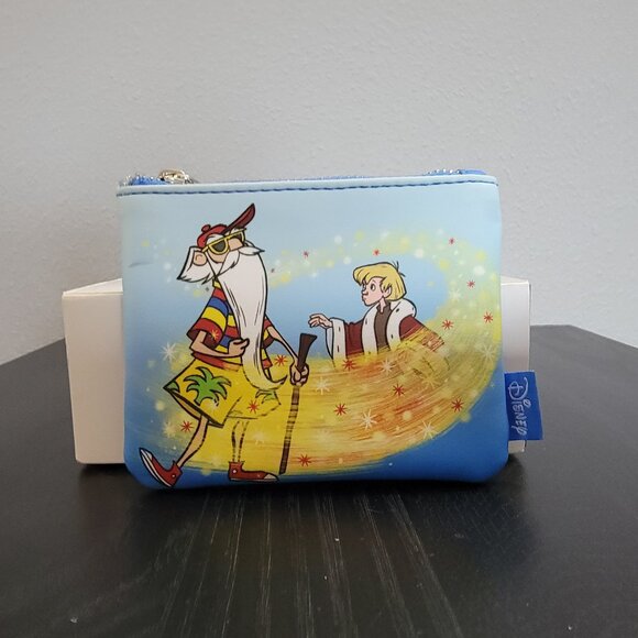 Loungefly Disney The Sword in the Stone Arthur & Merlin Vacation Coin Purse - Picture 1 of 3